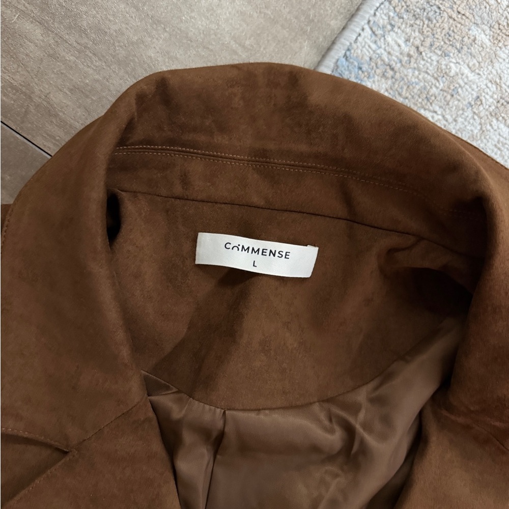 Brown Suede Blazer for Women - Picture 8 of 10